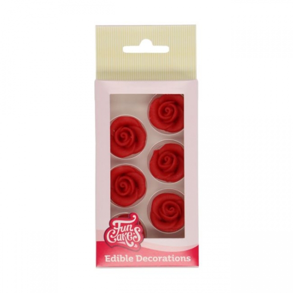 Marzipan Decorations - Red Roses
